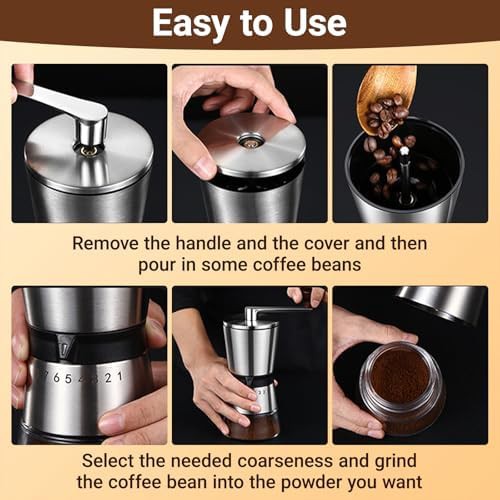 Ceramic burr stainless steel manual grinder — photo 5