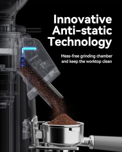 Titanium flat burr espresso grinder with stepless control — photo 3