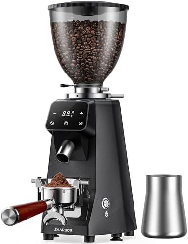 Aluminum 64mm commercial grade burr grinder