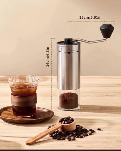Travel hand coffee mill with ceramic conical burr — photo 4