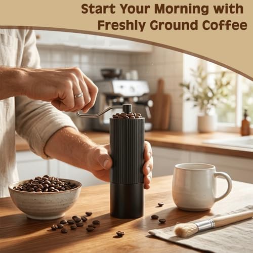 Aluminum manual grinder with walnut handle — photo 3