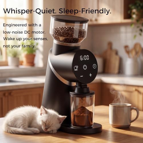 Titanium conical burr grinder with portafilter holder — photo 4