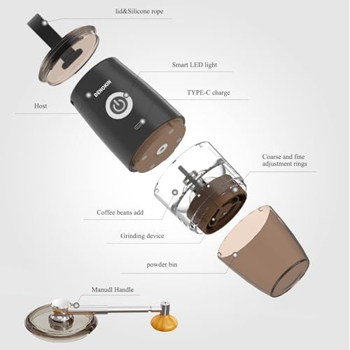 Electric and manual hybrid ceramic grinder — photo 4