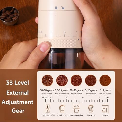 Portable electric conical burr espresso grinder — photo 3