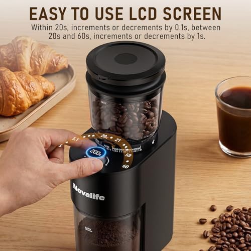 Conical stainless steel coffee grinder — photo 3