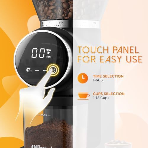 Stainless Steel Touch Panel Conical Grinder — photo 5