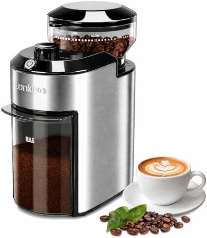 Lonkion black anti static bean grinder