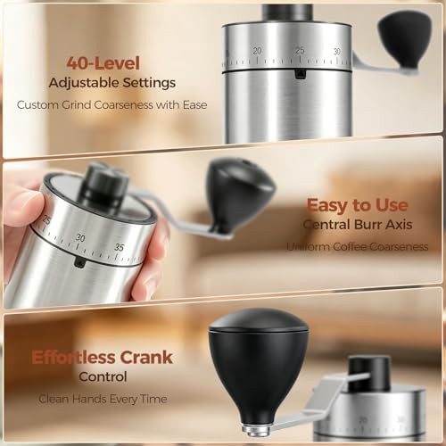 Mini manual grinder with external settings — photo 3