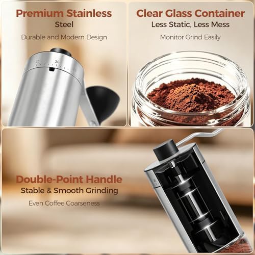 Mini manual grinder with external settings — photo 4