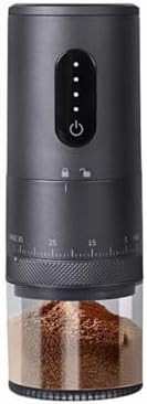 Cordless rechargeable travel bean grinder
