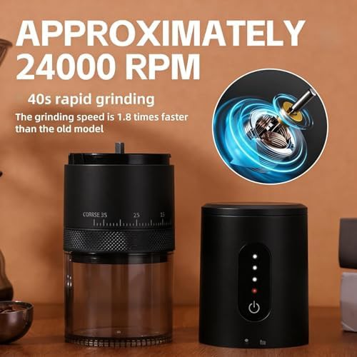 Cordless rechargeable travel bean grinder — photo 5