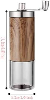 Manual stainless steel travel coffee mill — photo 3