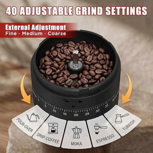 Portable rechargeable ceramic conical burr grinder — photo 3