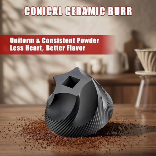Portable rechargeable ceramic conical burr grinder — photo 5