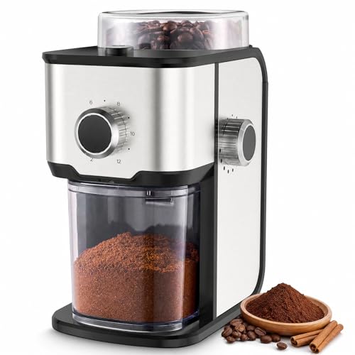 Flat Burr Coffee Grinder Electric