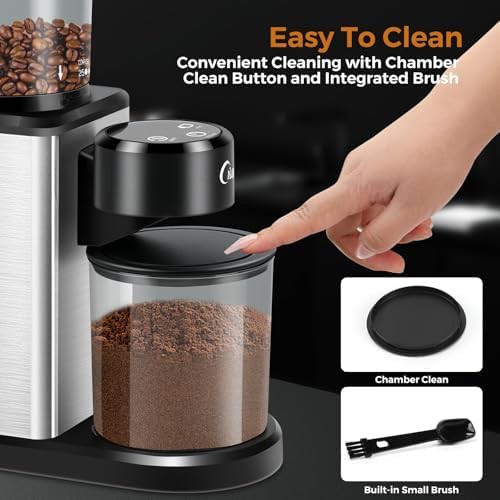 Electric conical espresso home coffee grinder — photo 4