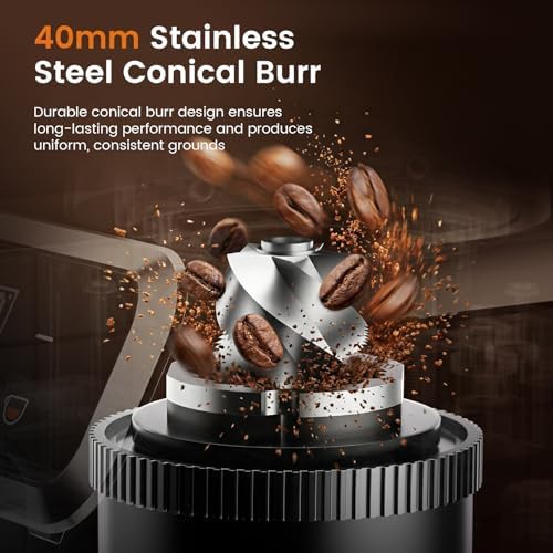 Electric conical burr grinder with touchscreen — photo 4