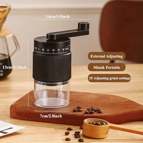 Dark black portable manual hand mill — photo 3