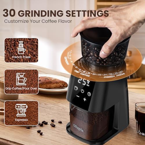 Touchscreen Conical Burr Anti Static Grinder — photo 4