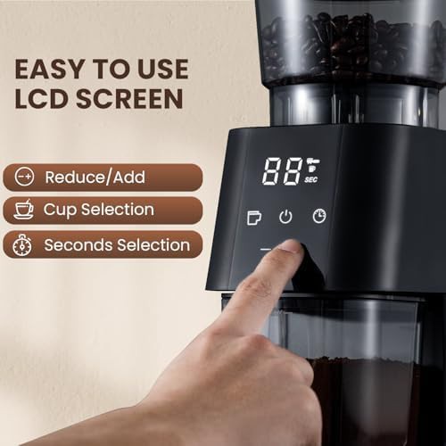 Touchscreen Conical Burr Anti Static Grinder — photo 5